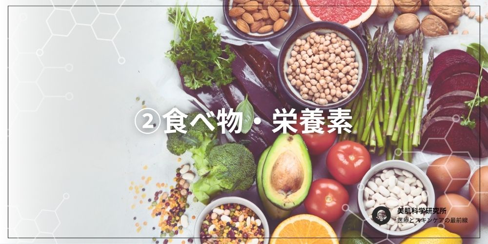 シミ予防に役立つ食べもの シミ予防に役立つ食べもの